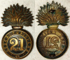 MM 101 - 21st Essex Fusiliers Officer's Glengarry Badge